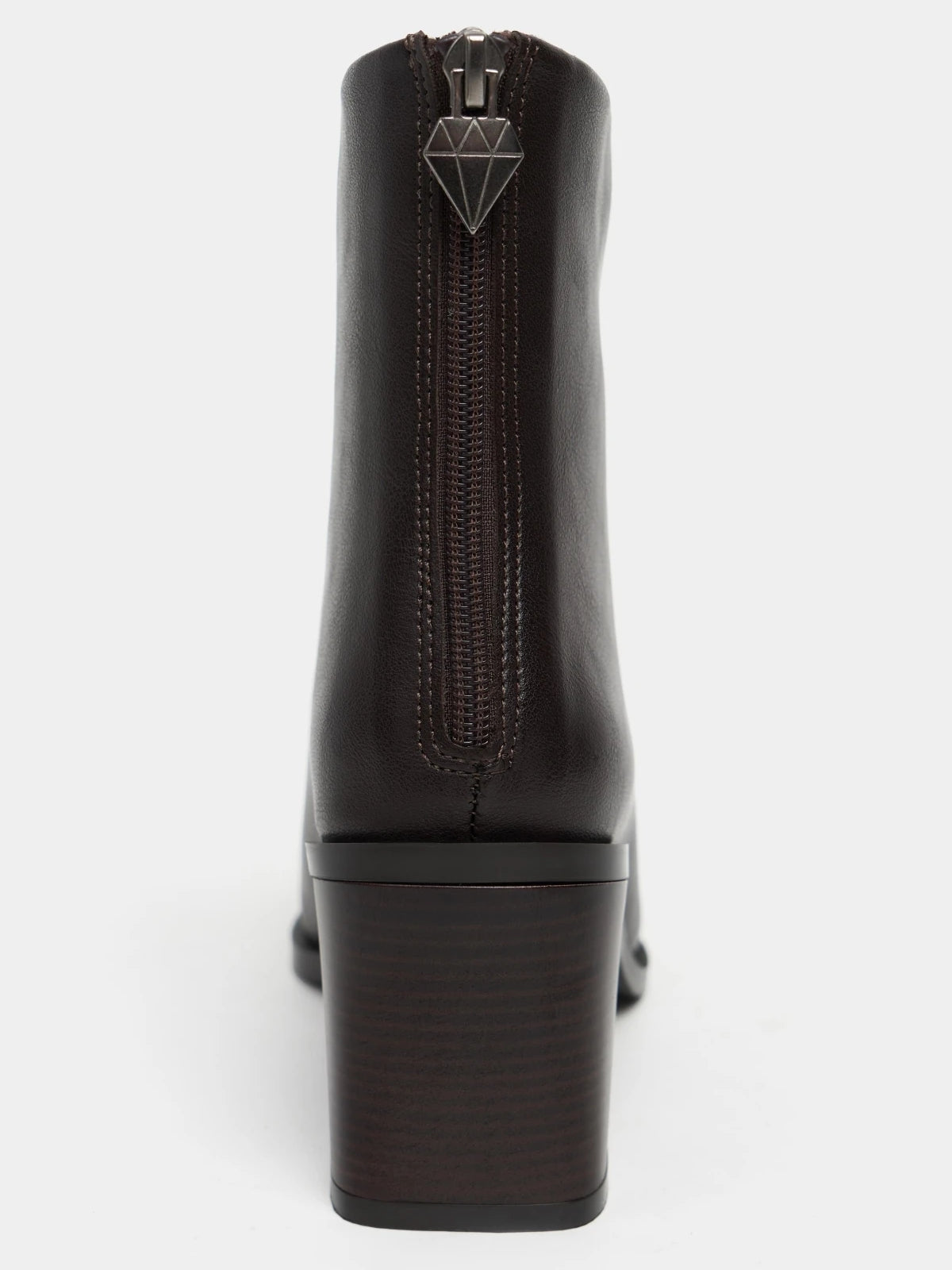 SUEDE BACK ZIPPER DETAIL WOMEN'S HEELY BOOTS