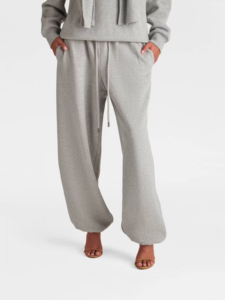 Solid Color Loose Sport Suit