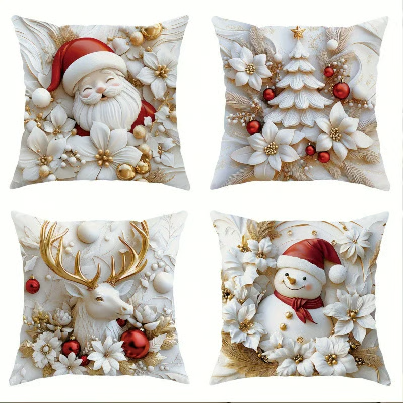 Christmas Themed Cushion Cover