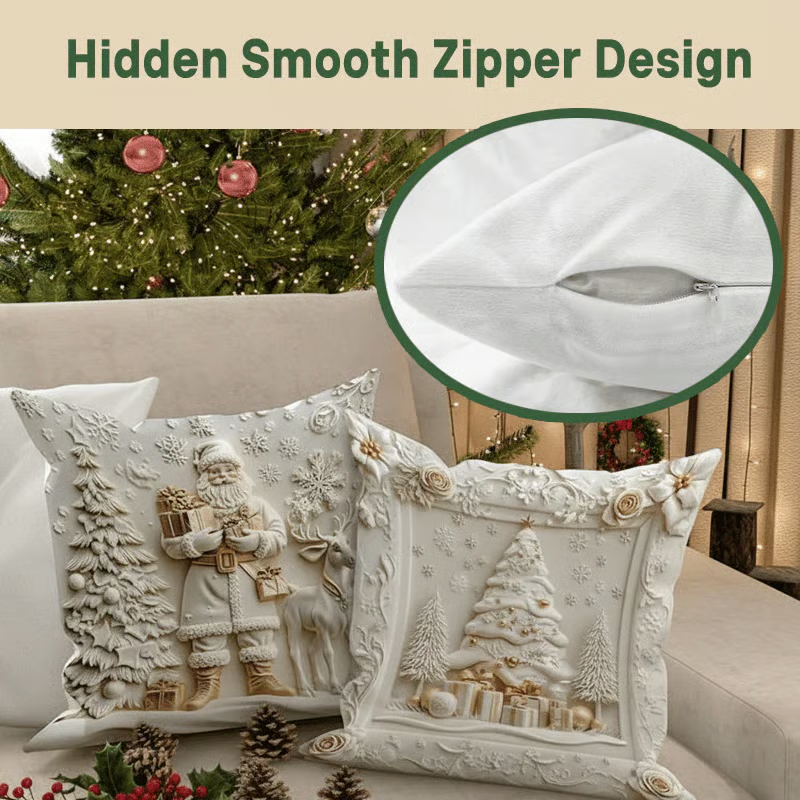 Christmas Themed Cushion Cover