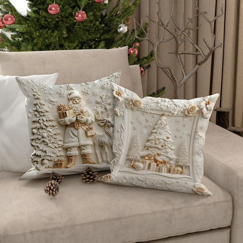 Christmas Themed Cushion Cover