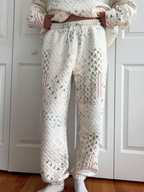 Christmas Holiday Quilted Mockneck Sweatshirt Set