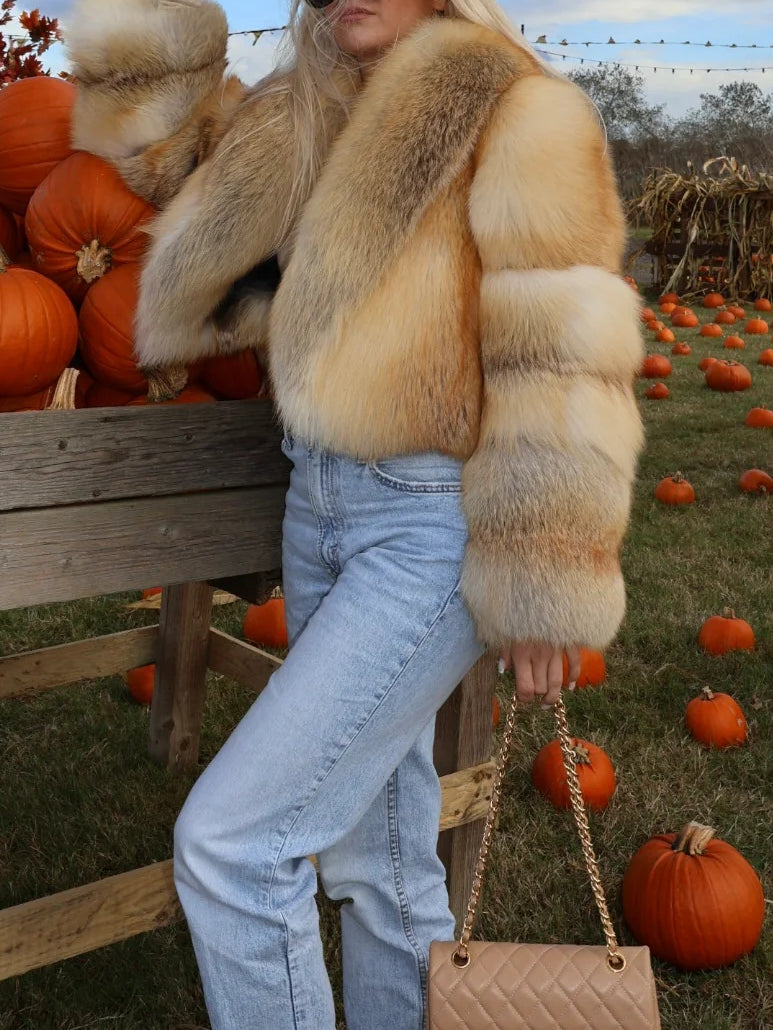 Straight Rows Collar Coat