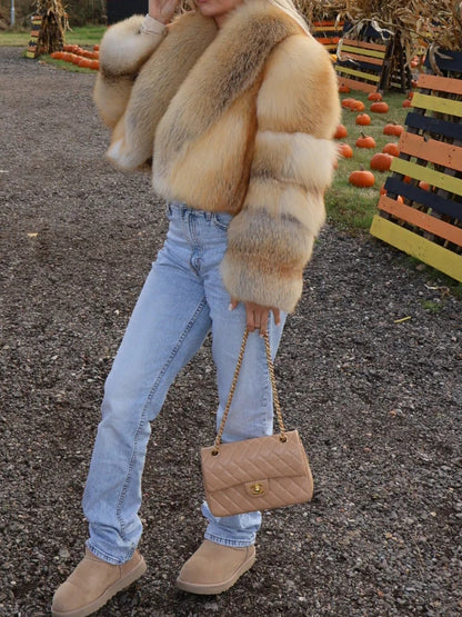 Straight Rows Collar Coat