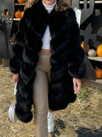Overlap Long Collar Coat