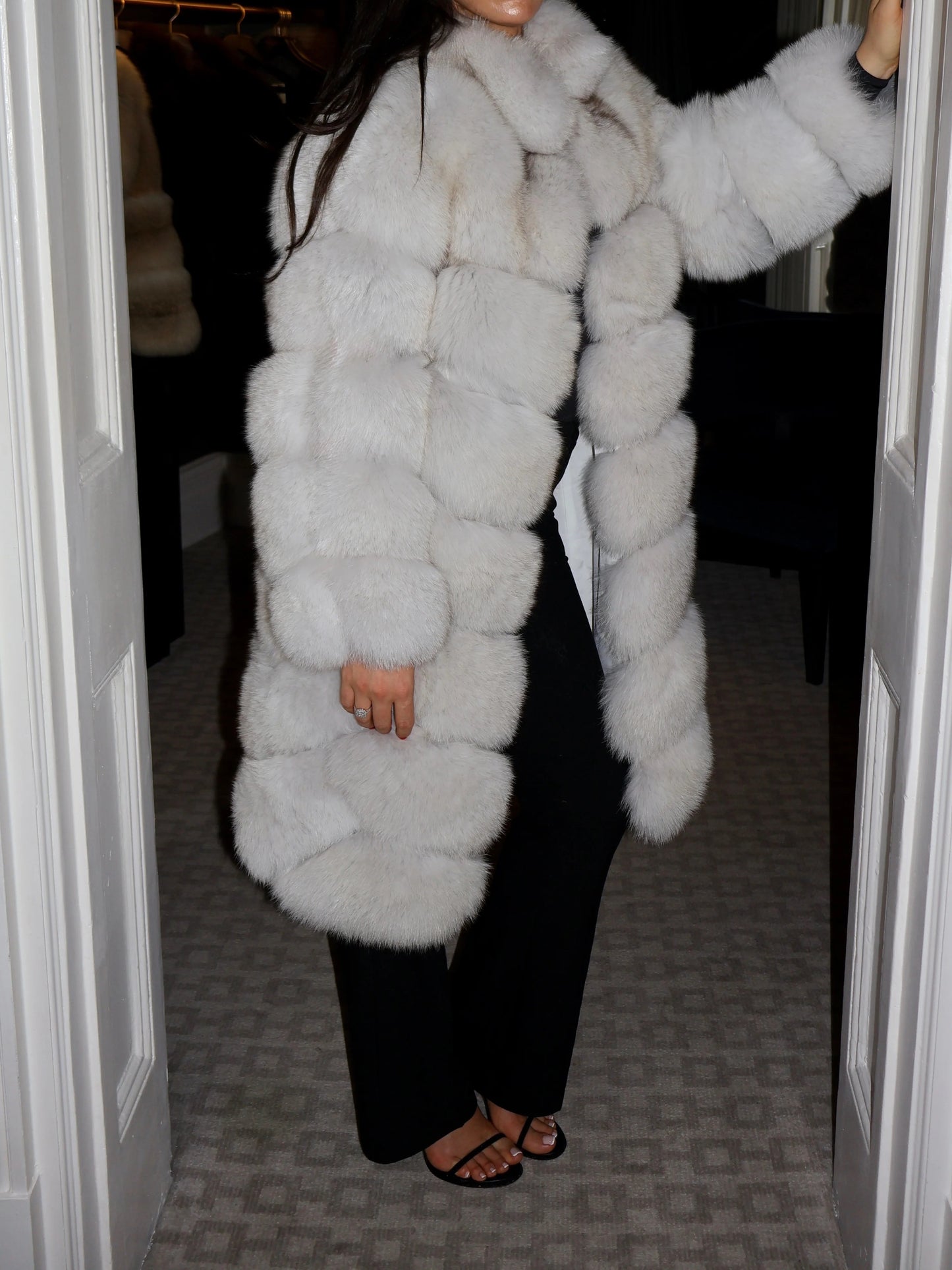 Overlap Long Collar Coat