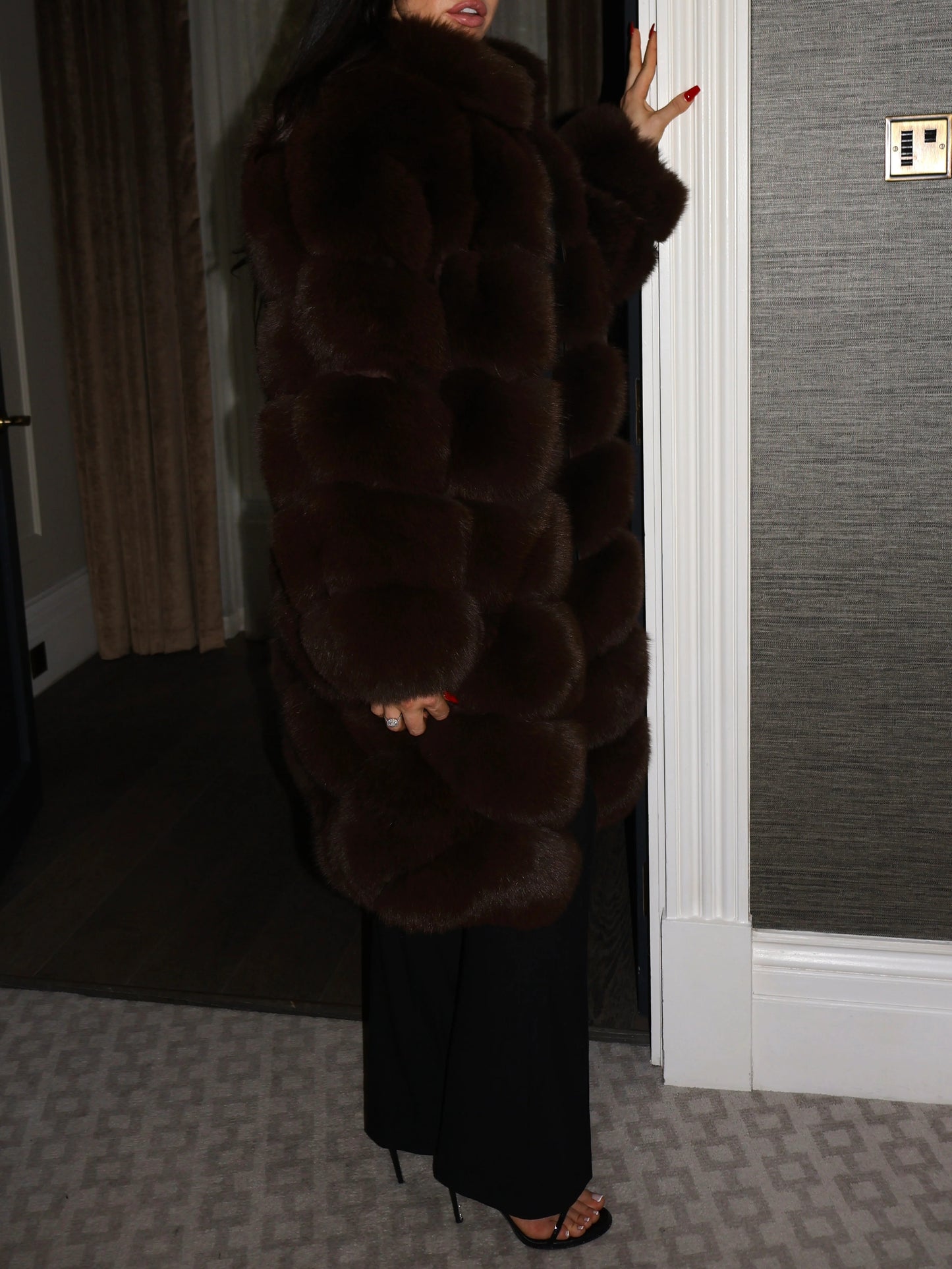 Overlap Long Collar Coat