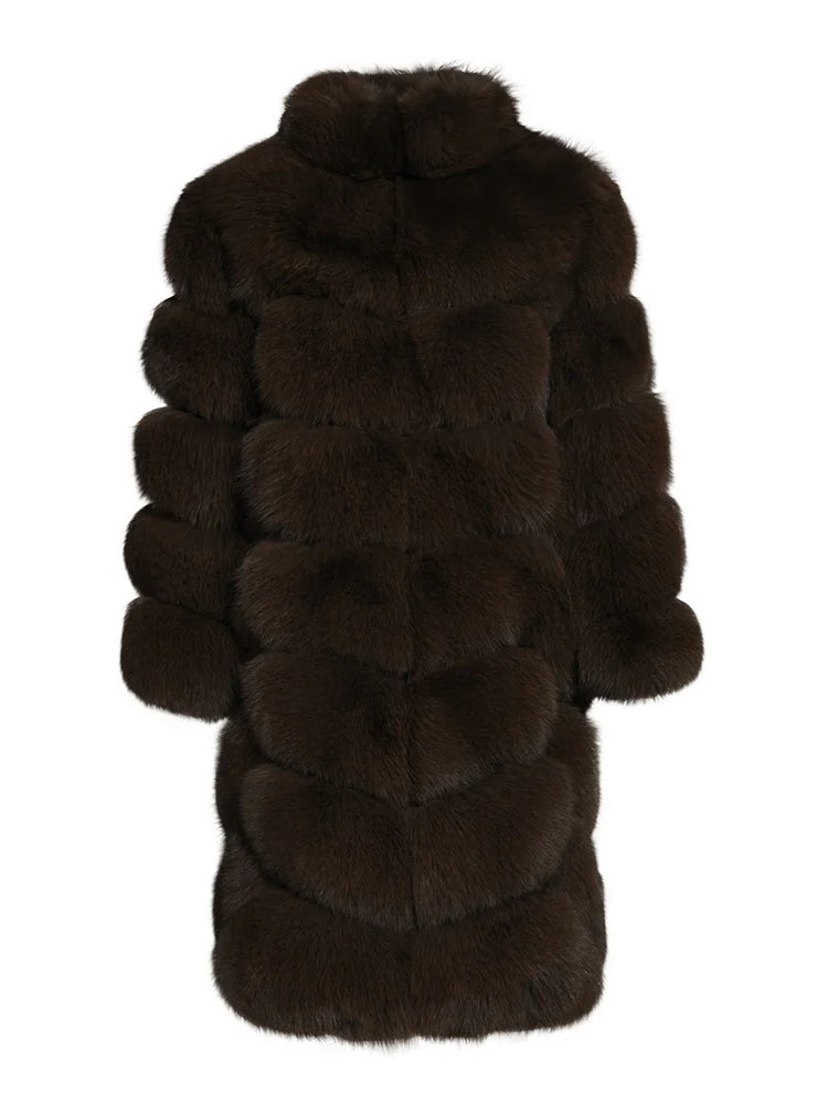 Overlap Long Collar Coat