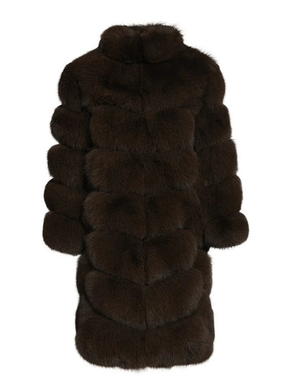 Overlap Long Collar Coat