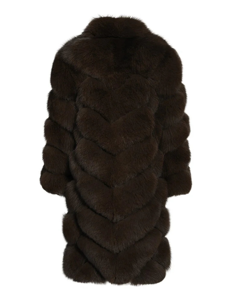 Overlap Long Collar Coat