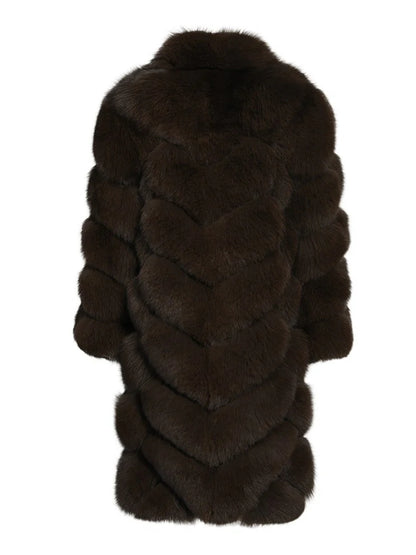 Overlap Long Collar Coat