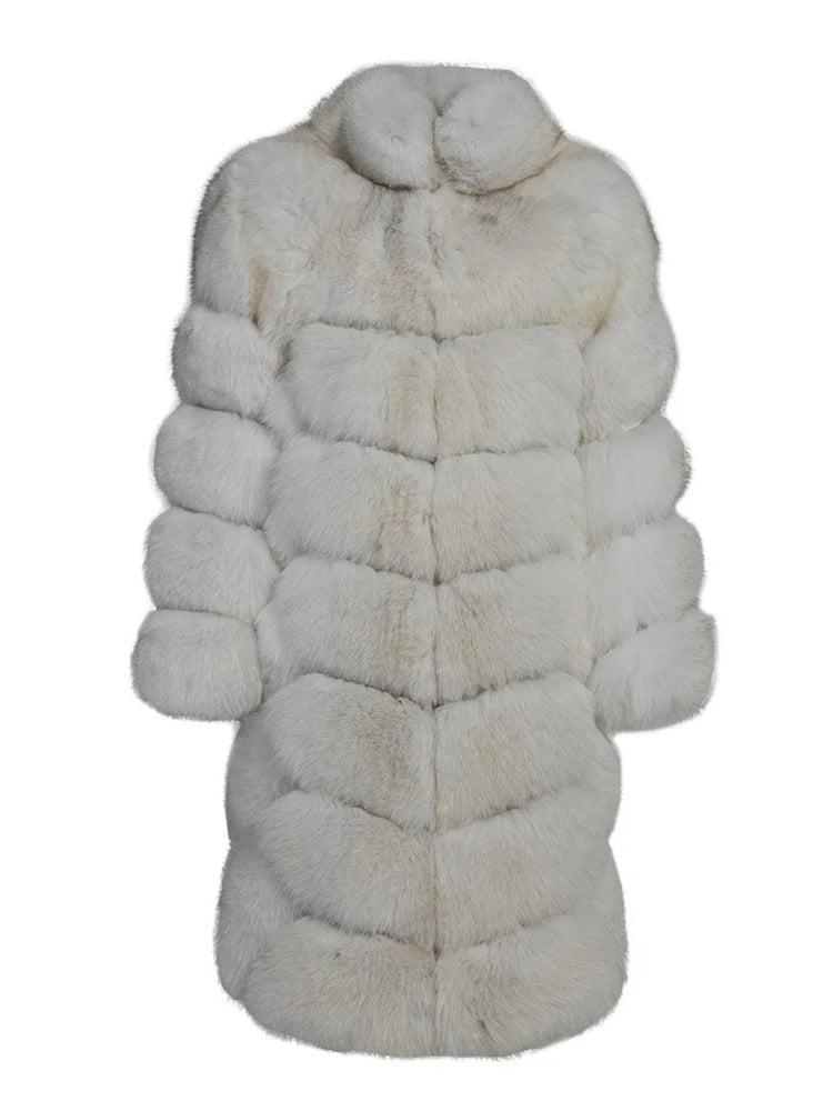 Overlap Long Collar Coat