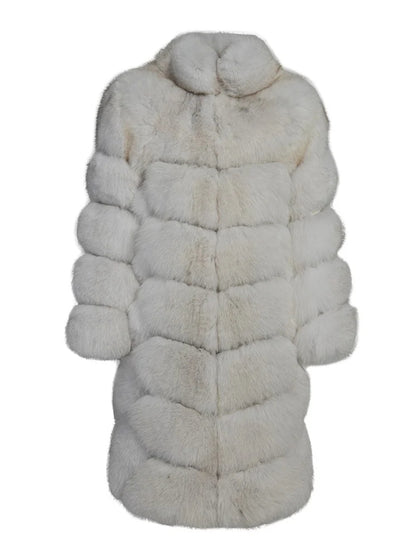 Overlap Long Collar Coat