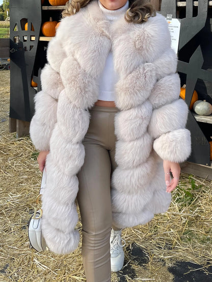 Overlap Long Collar Coat