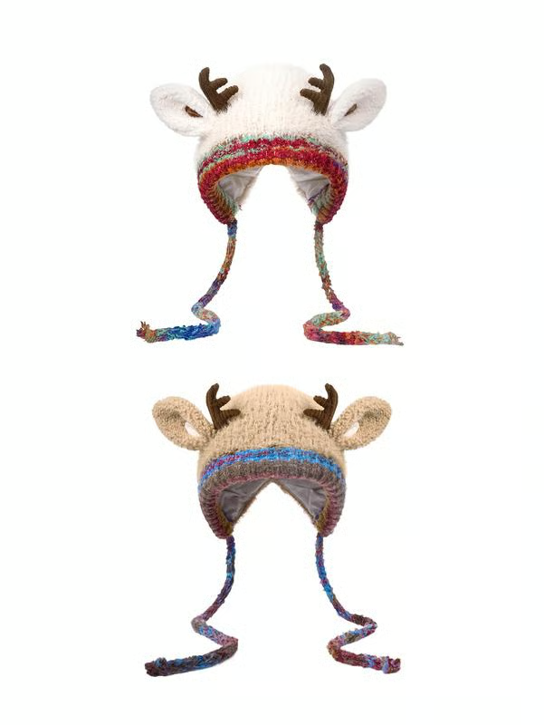 Original Festive Antler Hat – Windproof Ear Protection, 2-in-1 Hat/Handbag & Ideal For Family Christmas Outings