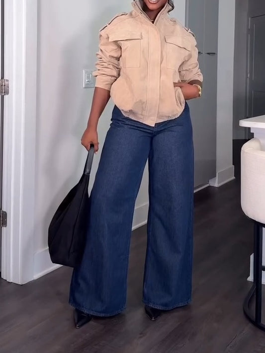 Women’s Suede Leather Jacket