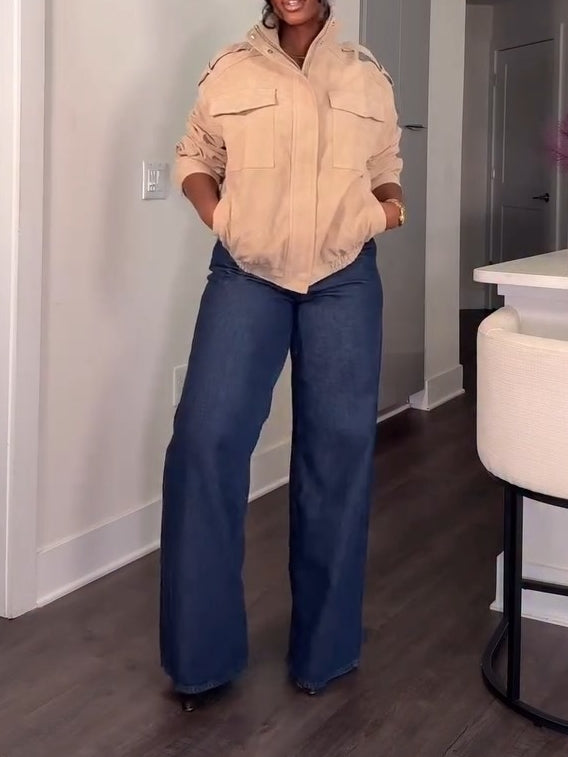 Women’s Suede Leather Jacket