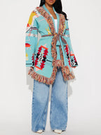 Western Day Fringe Cardigan