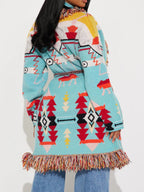 Western Day Fringe Cardigan