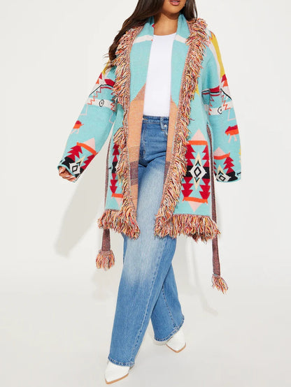 Western Day Fringe Cardigan