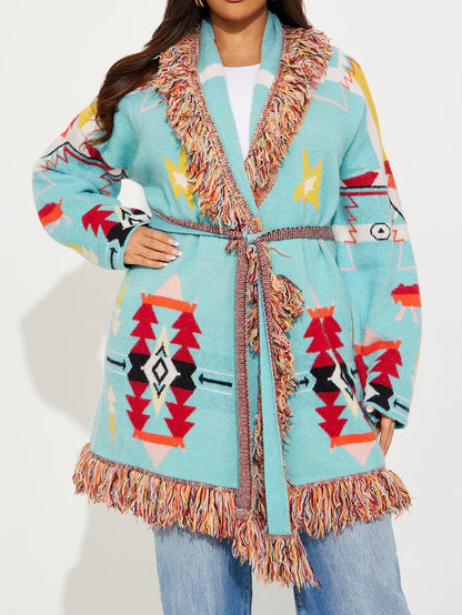 Western Day Fringe Cardigan