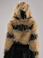 PORTIA CROPPED FAUX FUR JACKET