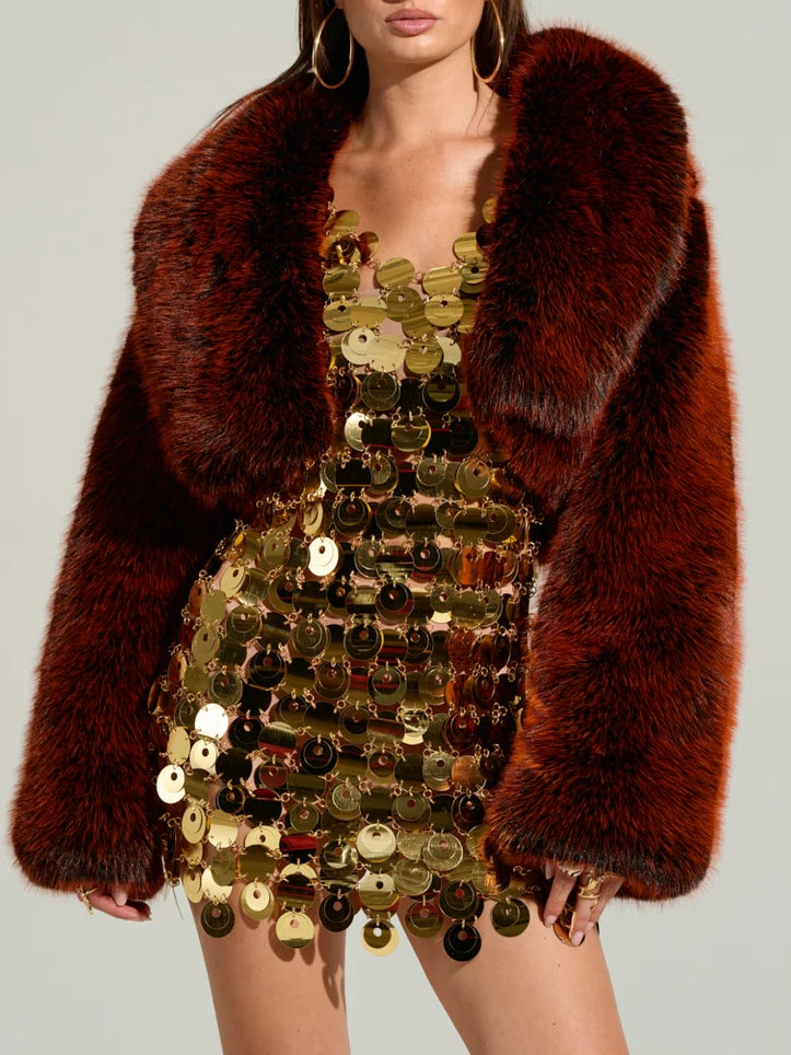 FAUX FUR COAT