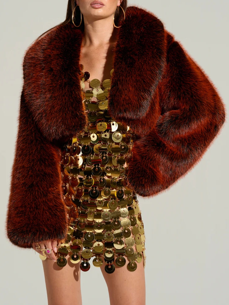 FAUX FUR COAT