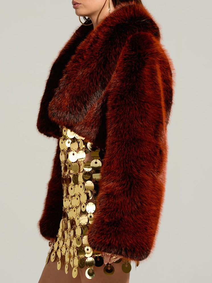 FAUX FUR COAT