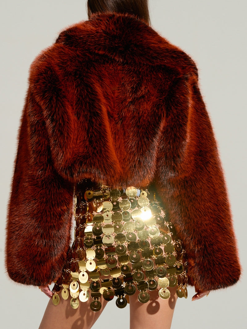 FAUX FUR COAT
