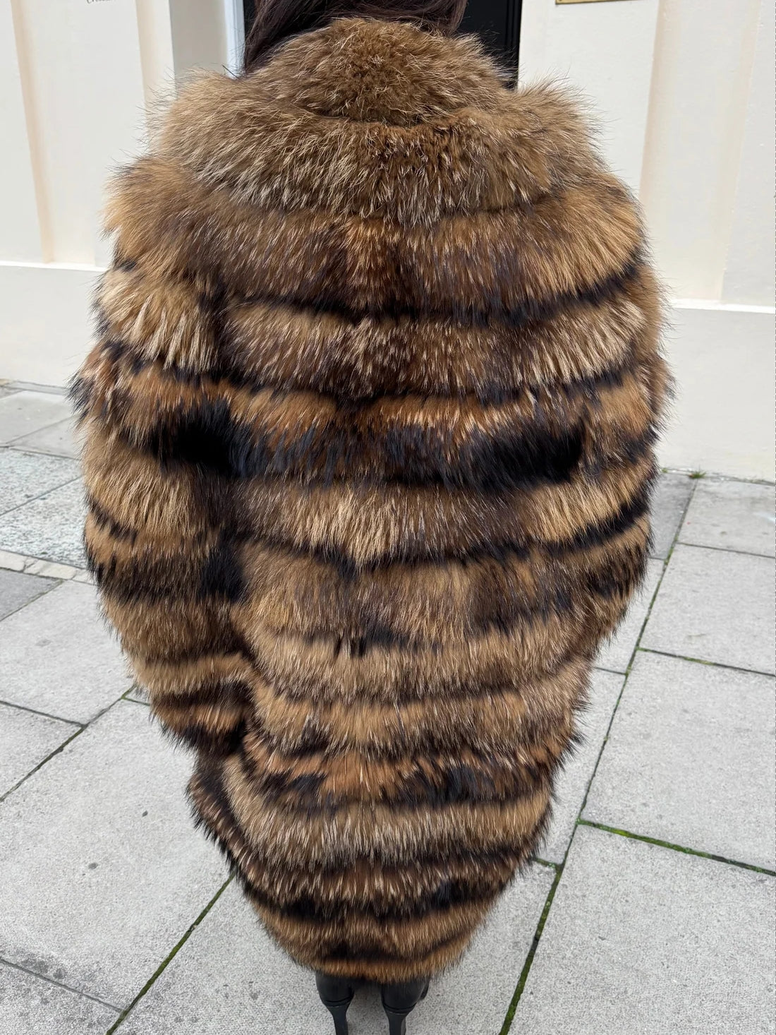 Hook And Eye Closure Fur Cape