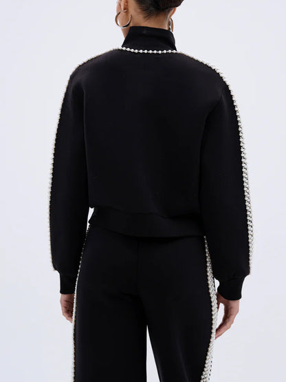 PEARL GIRL ZIP UP SWEATSHIRT AND PANT