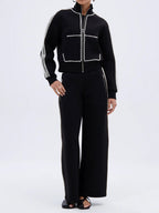 PEARL GIRL ZIP UP SWEATSHIRT AND PANT