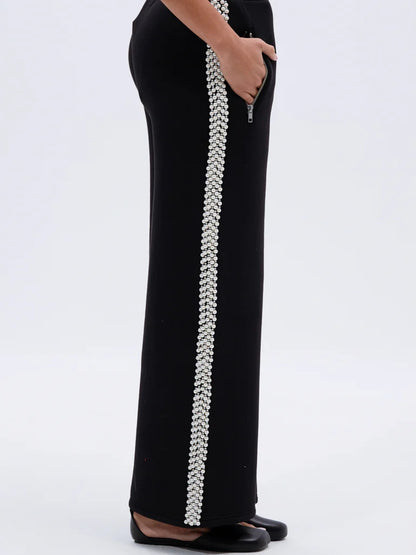 PEARL GIRL ZIP UP SWEATSHIRT AND PANT