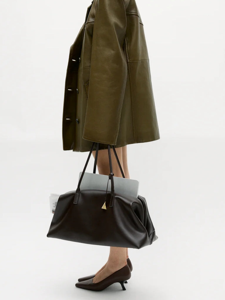Chocolate Calf Leather Bag