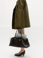 Chocolate Calf Leather Bag