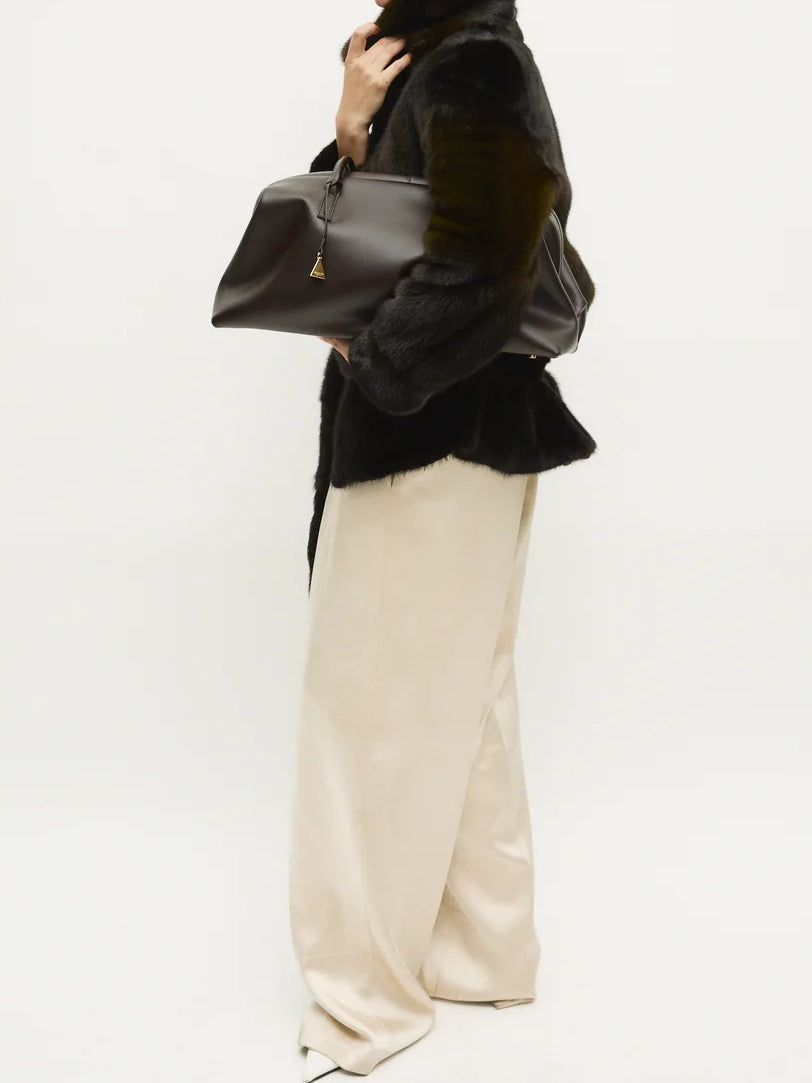 Chocolate Calf Leather Bag