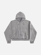 Rhinestone Zip Up Hoodie