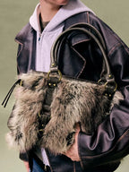 Faux Fur Shoulder Bag