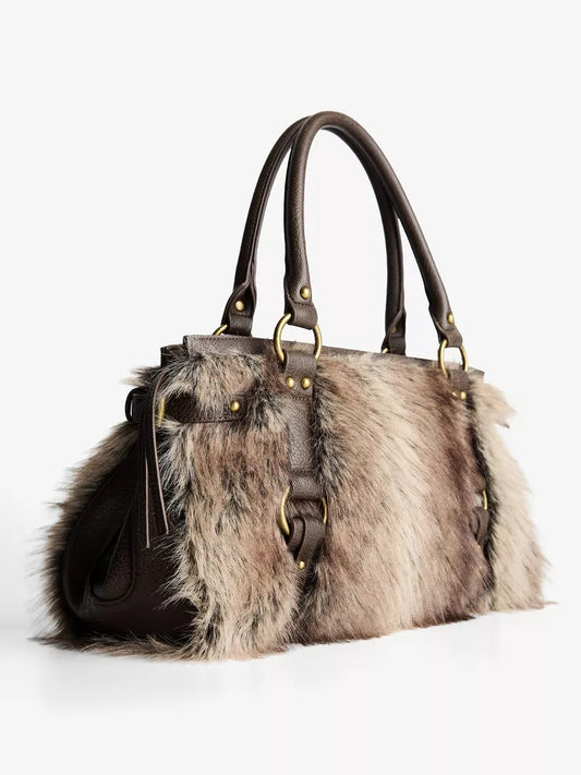 Faux Fur Shoulder Bag