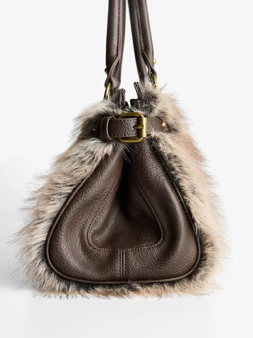 Faux Fur Shoulder Bag