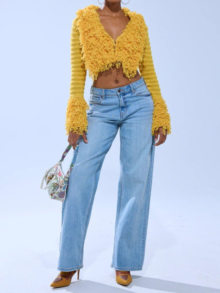 SUNSHINE QUEEN FRINGE SWEATER