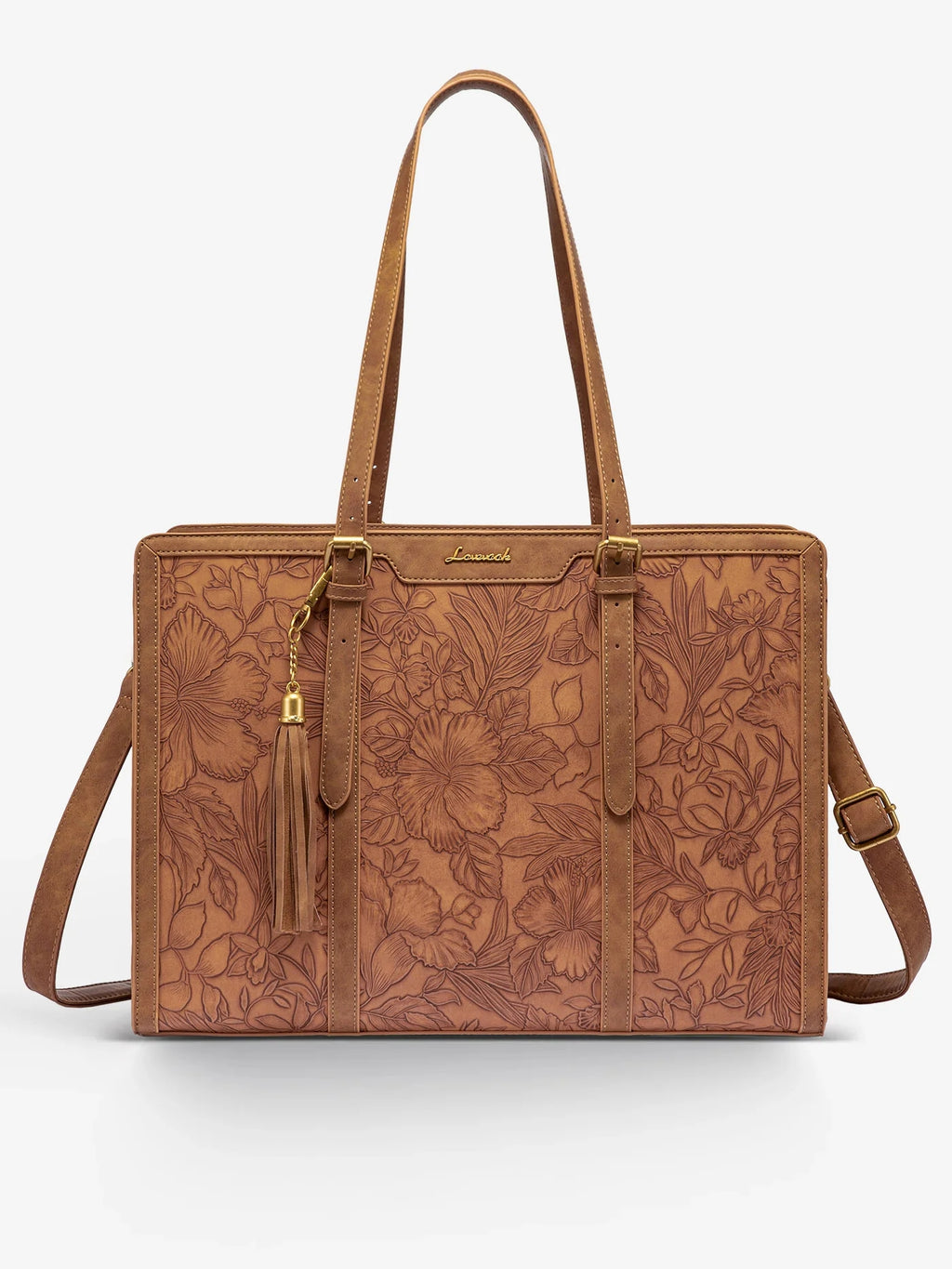 Vintage Leather Laptop Tote