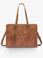 Vintage Leather Laptop Tote