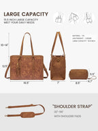Vintage Leather Laptop Tote