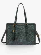 Vintage Leather Laptop Tote