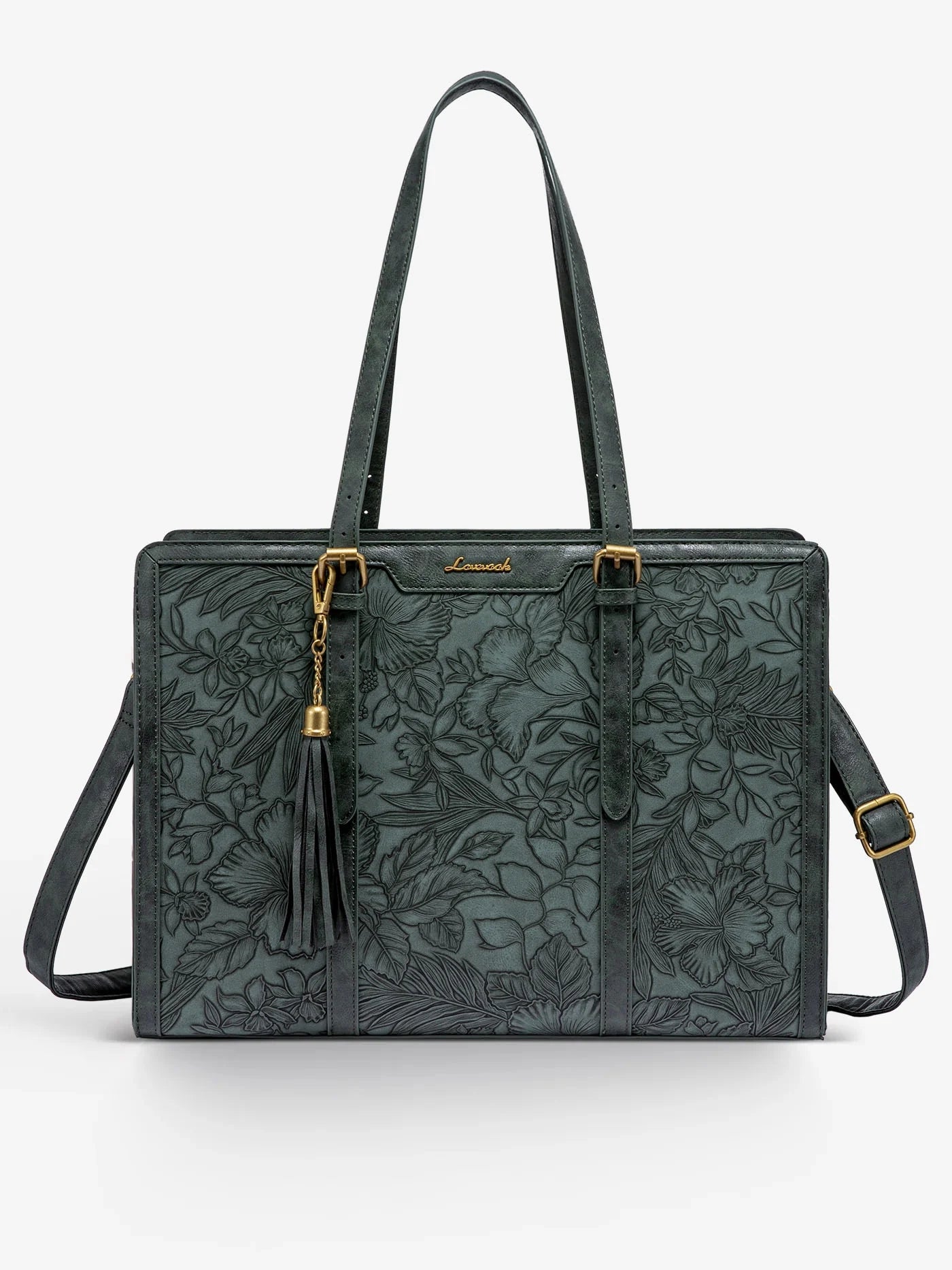 Vintage Leather Laptop Tote