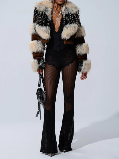 PORTIA CROPPED FAUX FUR JACKET