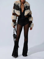 PORTIA CROPPED FAUX FUR JACKET