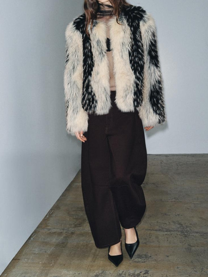 FAUX FUR SHORT COAT